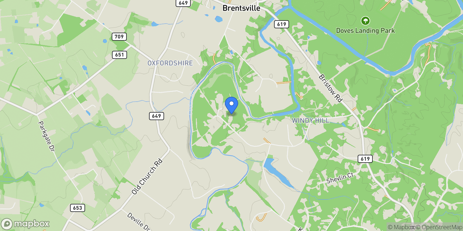 Map showing 10004 WINDY HILL DR DRIVE, NOKESVILLE, VA 20181, Bristow, Virginia, United States.