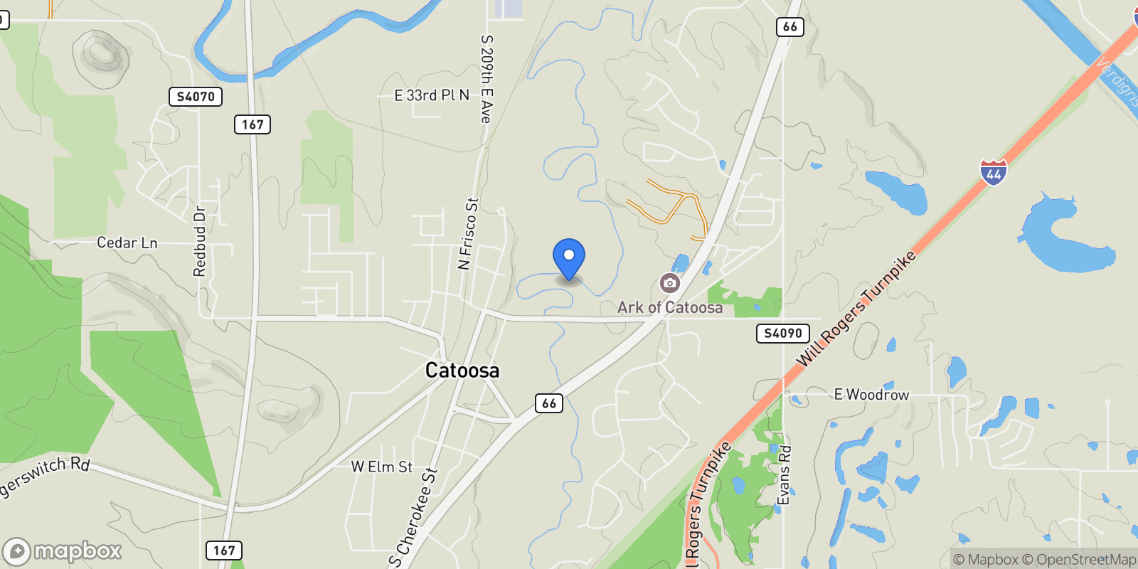 Map showing 21461 East Apache Street , Catoosa, OK 74015, Catoosa, Oklahoma, United States.