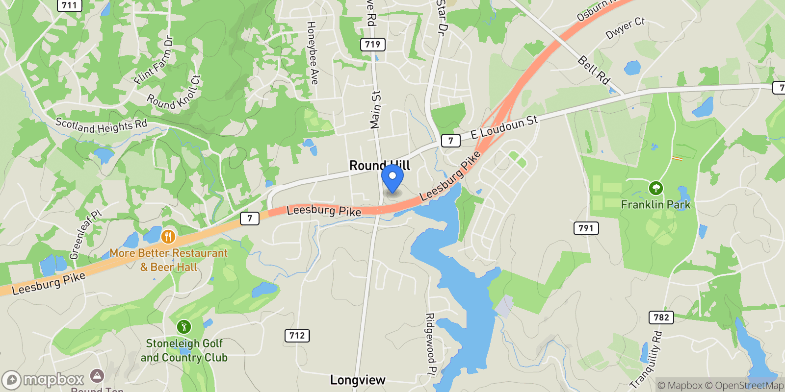 Map showing 39 NEW CUT RD ROAD, ROUND HILL, VA 20141, Round Hill, Virginia, United States.