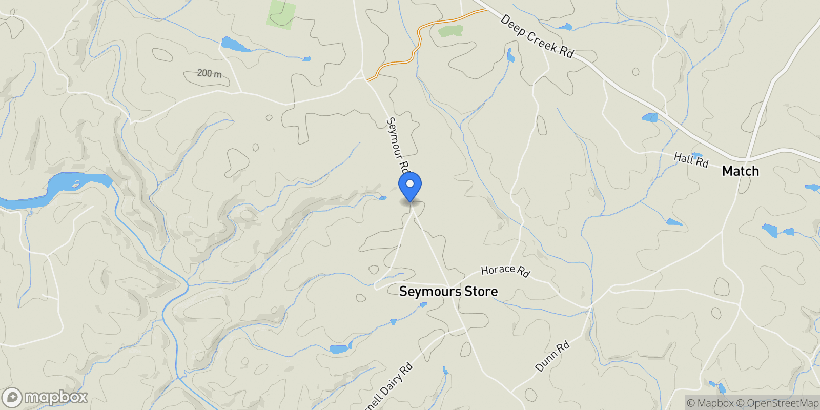 Map showing Bowman, Georgia, United States.