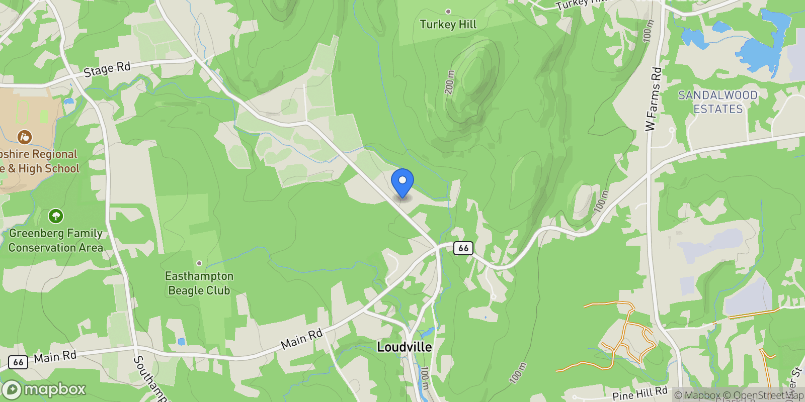 Map showing 200 Easthampton Rd, Westhampton, MA 01027, Westhampton, Massachusetts, United States.