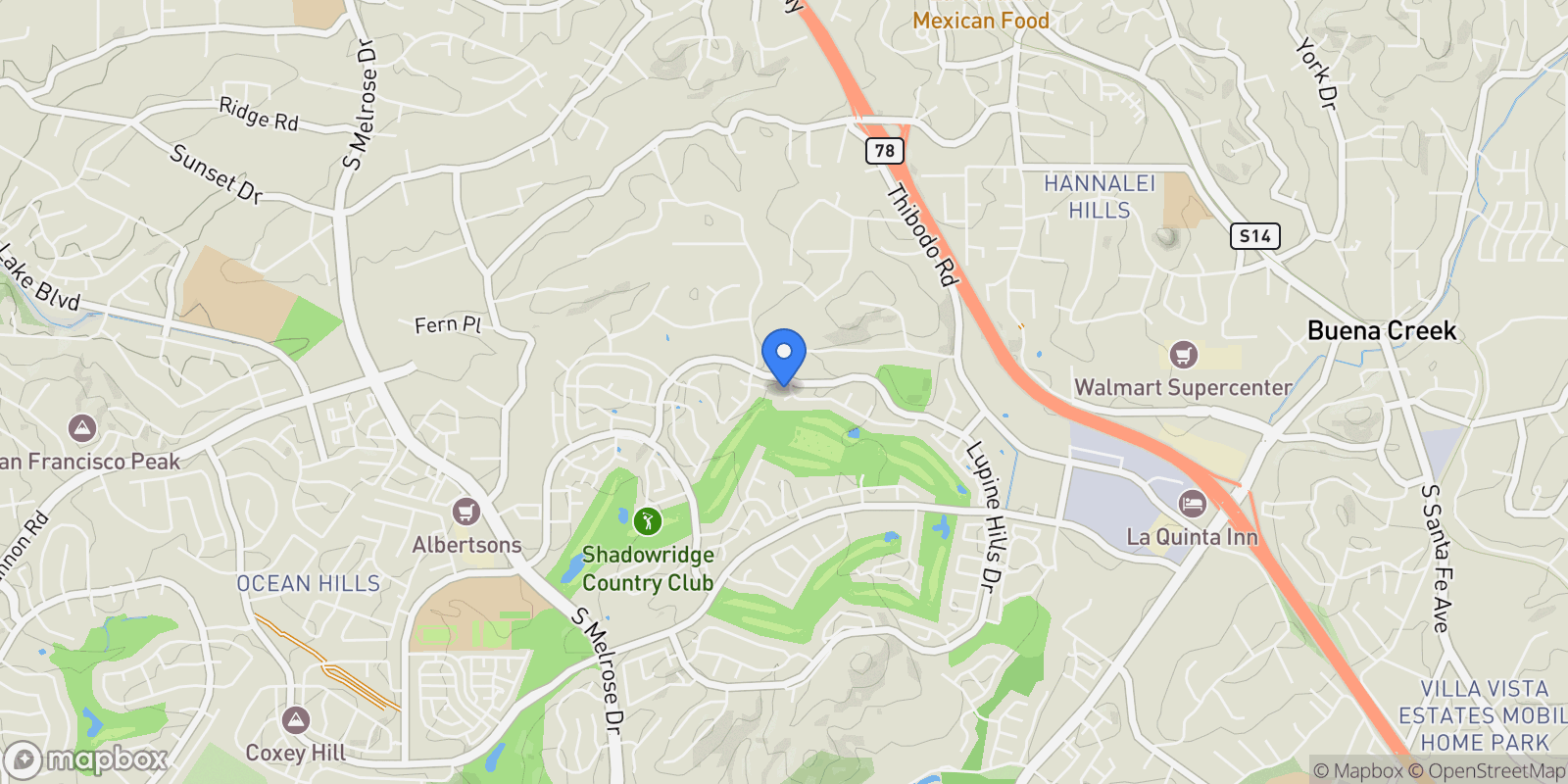 Map showing 1879 Maya Court , Vista, CA 92081, Vista, California, United States.