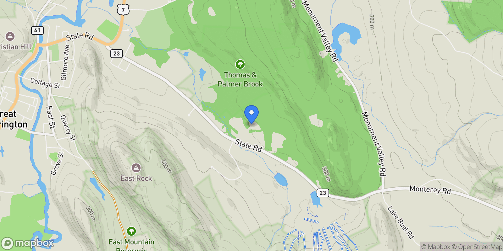 Map showing 353 State Rd, Great Barrington, MA 01230, Great Barrington, Massachusetts, United States.