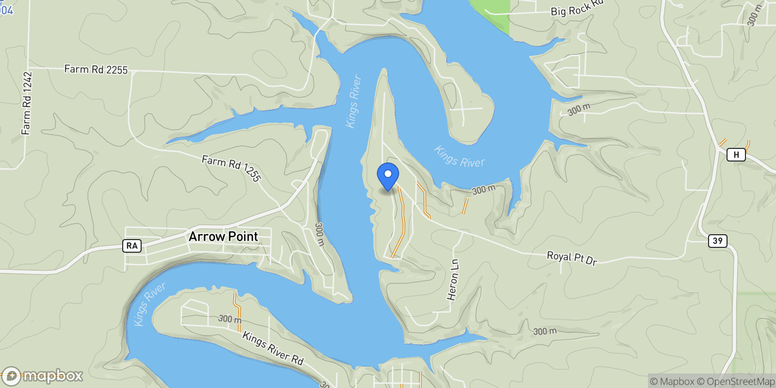 Map showing 26071 S Royal Point Drive, Shell Knob, MO 65747, Shell Knob, Missouri, United States.