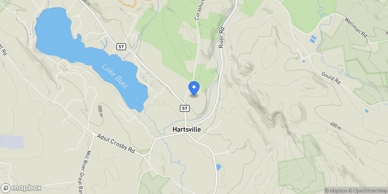 Map showing 76 Corashire Rd, New Marlborough, MA 01259, Great Barrington, Massachusetts, United States.
