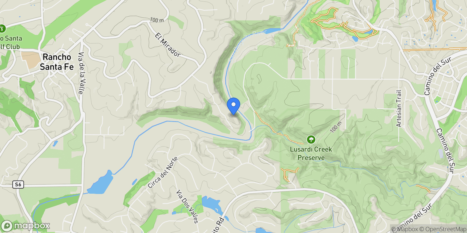 Map showing 16531 Zumaque Street , Rancho Santa Fe, CA 92067, Rancho Santa Fe, California, United States.