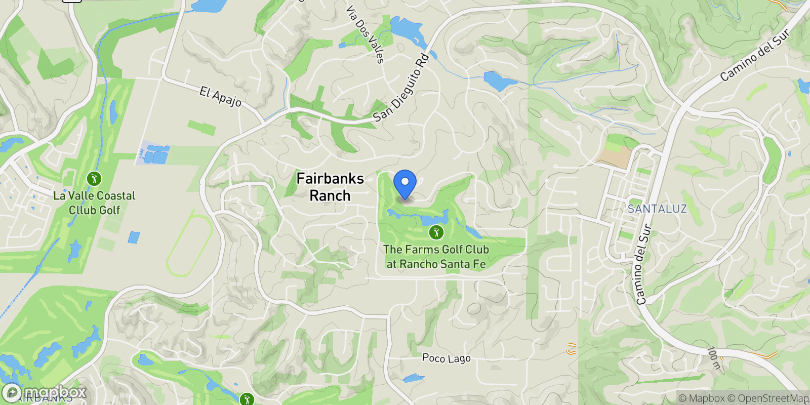 Map showing 7756 Saint Andrews Road , Rancho Santa Fe, CA 92067, Rancho Santa Fe, California, United States.