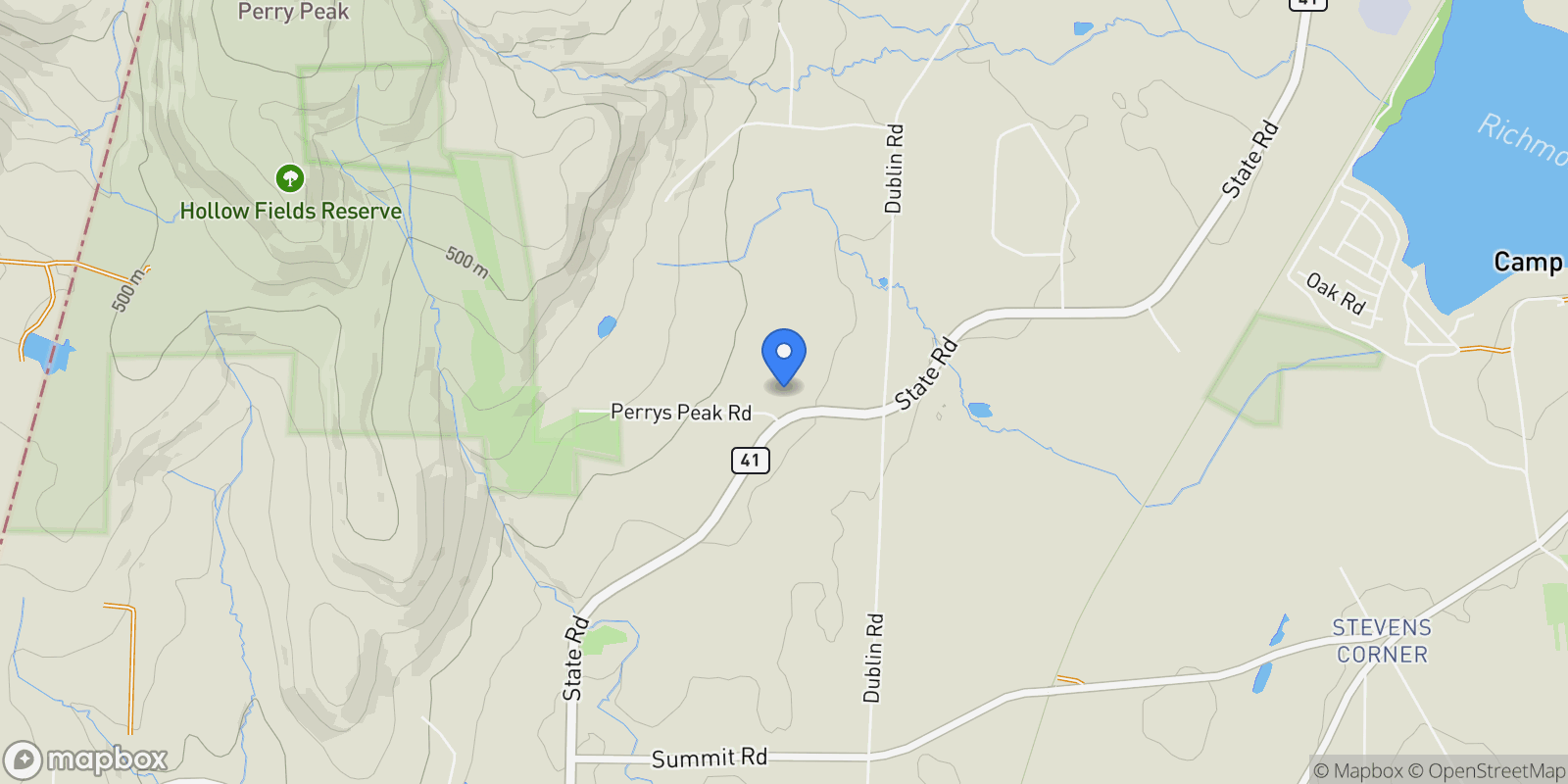 Map showing 802 State Rd, Richmond, MA 01254, Richmond, Massachusetts, United States.