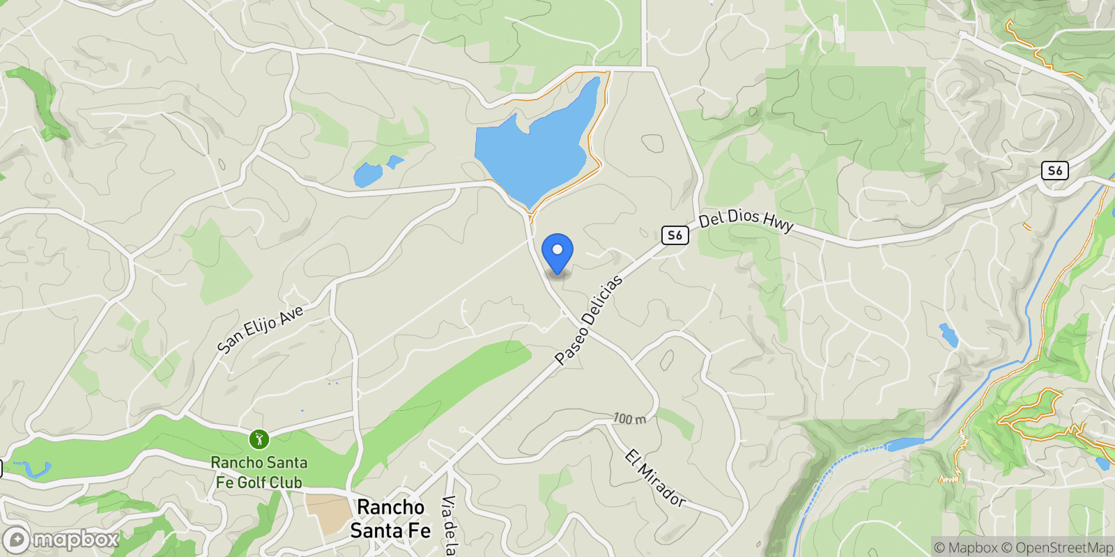 Map showing 6710 El Montevideo , Rancho Santa Fe, CA 92067, Rancho Santa Fe, California, United States.