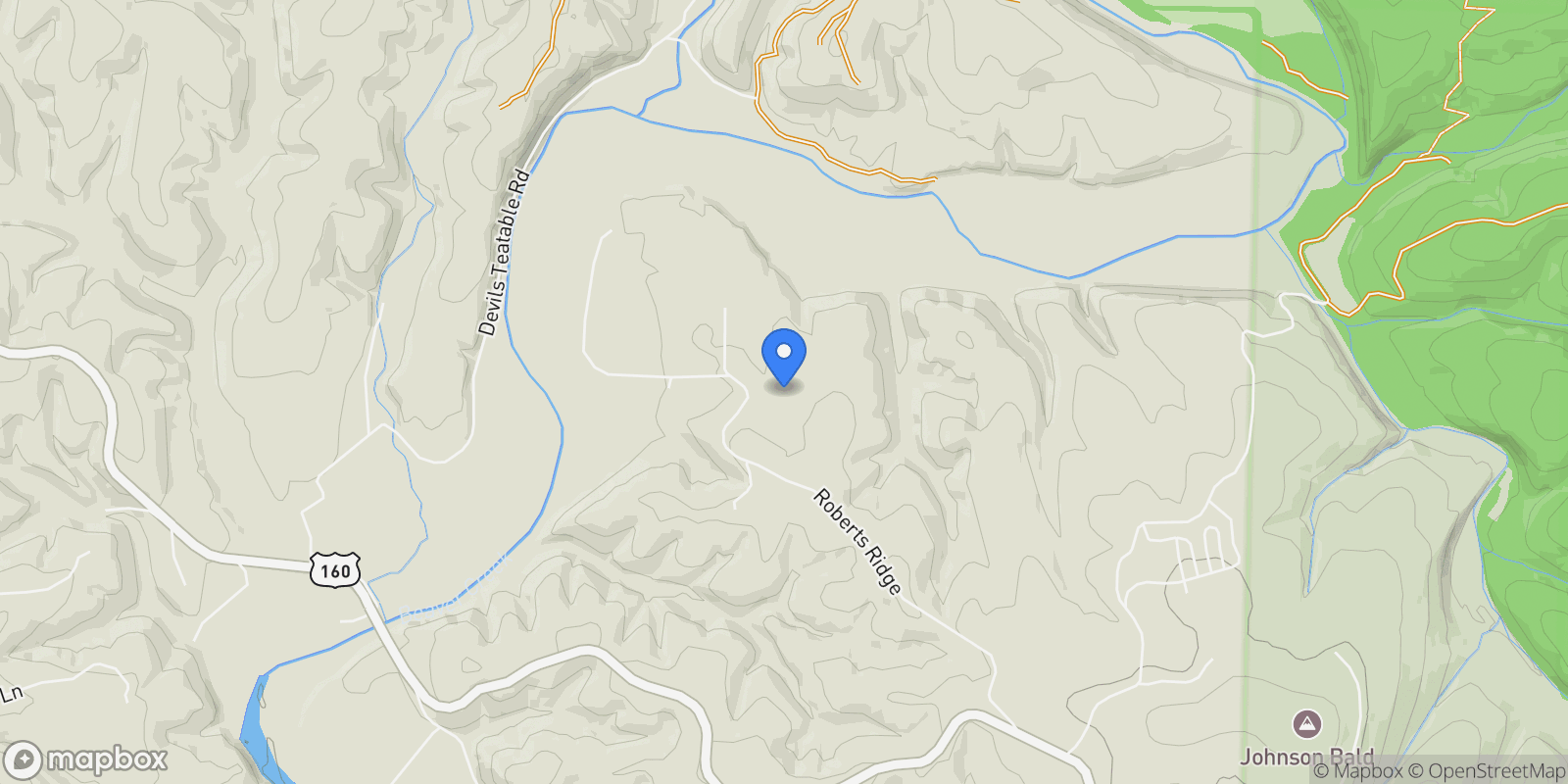 Map showing 880 Roberts Road, Kissee Mills, MO 65680, Kissee Mills, Missouri, United States.