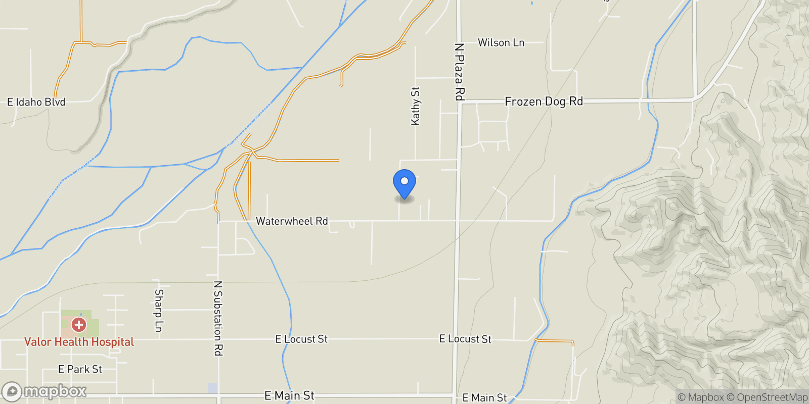 Map showing 1360 Jordan Ln, Emmett, ID 83617, Emmett, Idaho, United States.