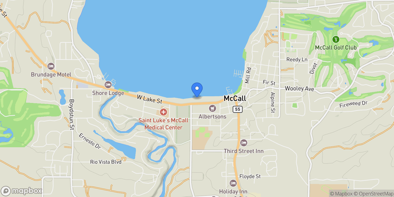 Map showing 101 E Lake Street #C15, McCall, ID 83638, McCall, Idaho, United States.