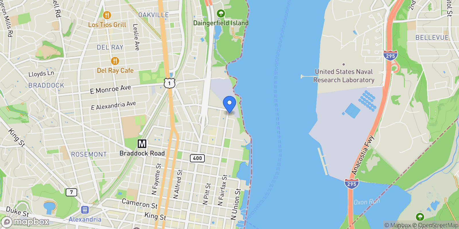 Map showing 1201 N Royal Street Unit# 206, Alexandria, VA 22314, Alexandria, Virginia, United States.