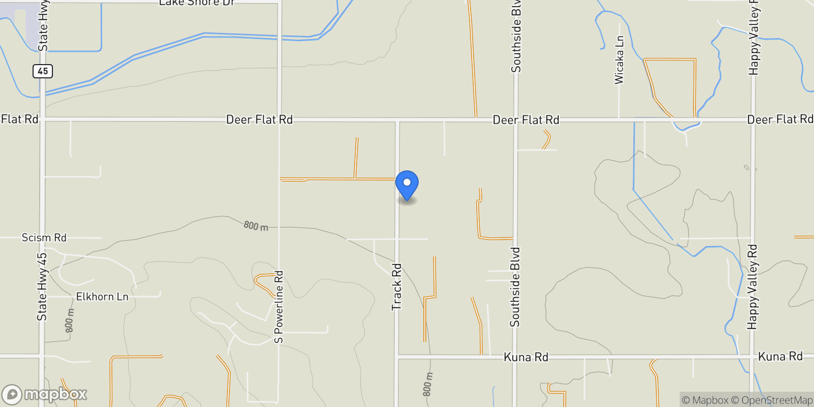 Map showing 8626 Track Rd, Nampa, ID 83686, Nampa, Idaho, United States.