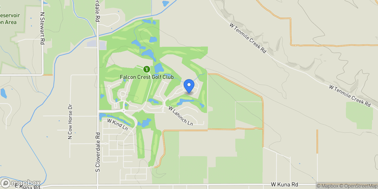 Map showing 10857 W Cruden Bay Ln, Kuna, ID 83634, Kuna, Idaho, United States.