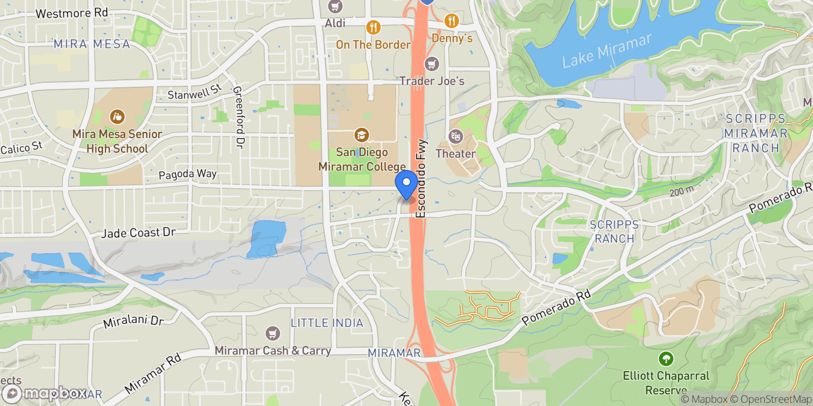 Map showing 10248 Maya Linda Road #33 , San Diego, CA 92126, San Diego, California, United States.