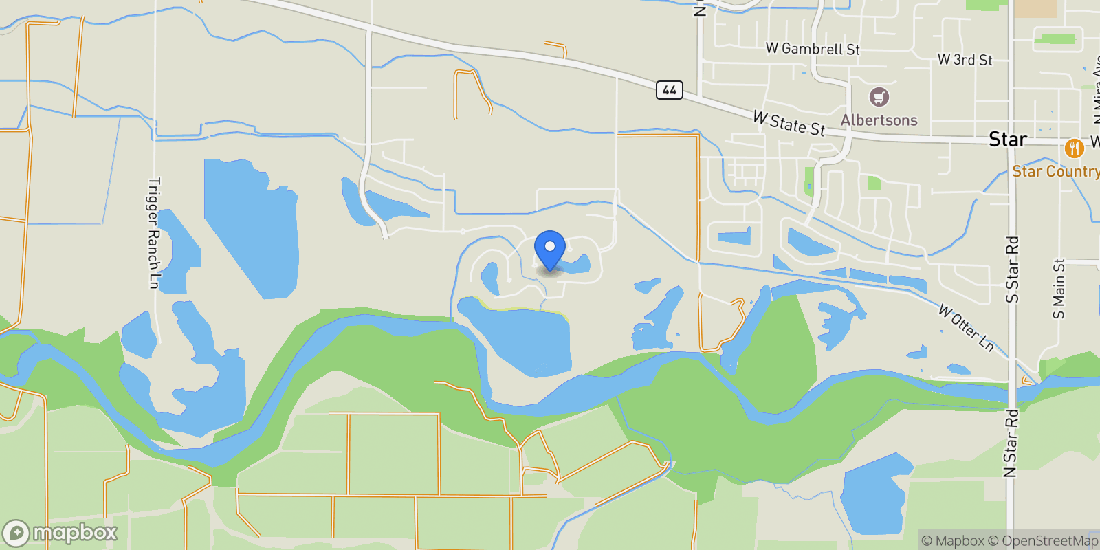 Map showing 6362 Salmon Falls Ln, Star, ID 83669, Star, Idaho, United States.