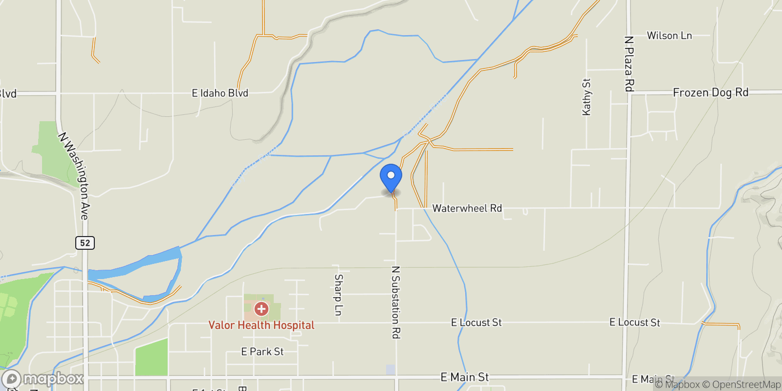 Map showing TBD Meyer Ln Lot 1, Emmett, ID 83617, Emmett, Idaho, United States.