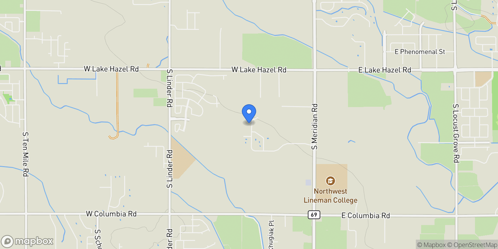 Map showing 7063 S Pear Blossom Way, Meridian, ID 83642, Meridian, Idaho, United States.