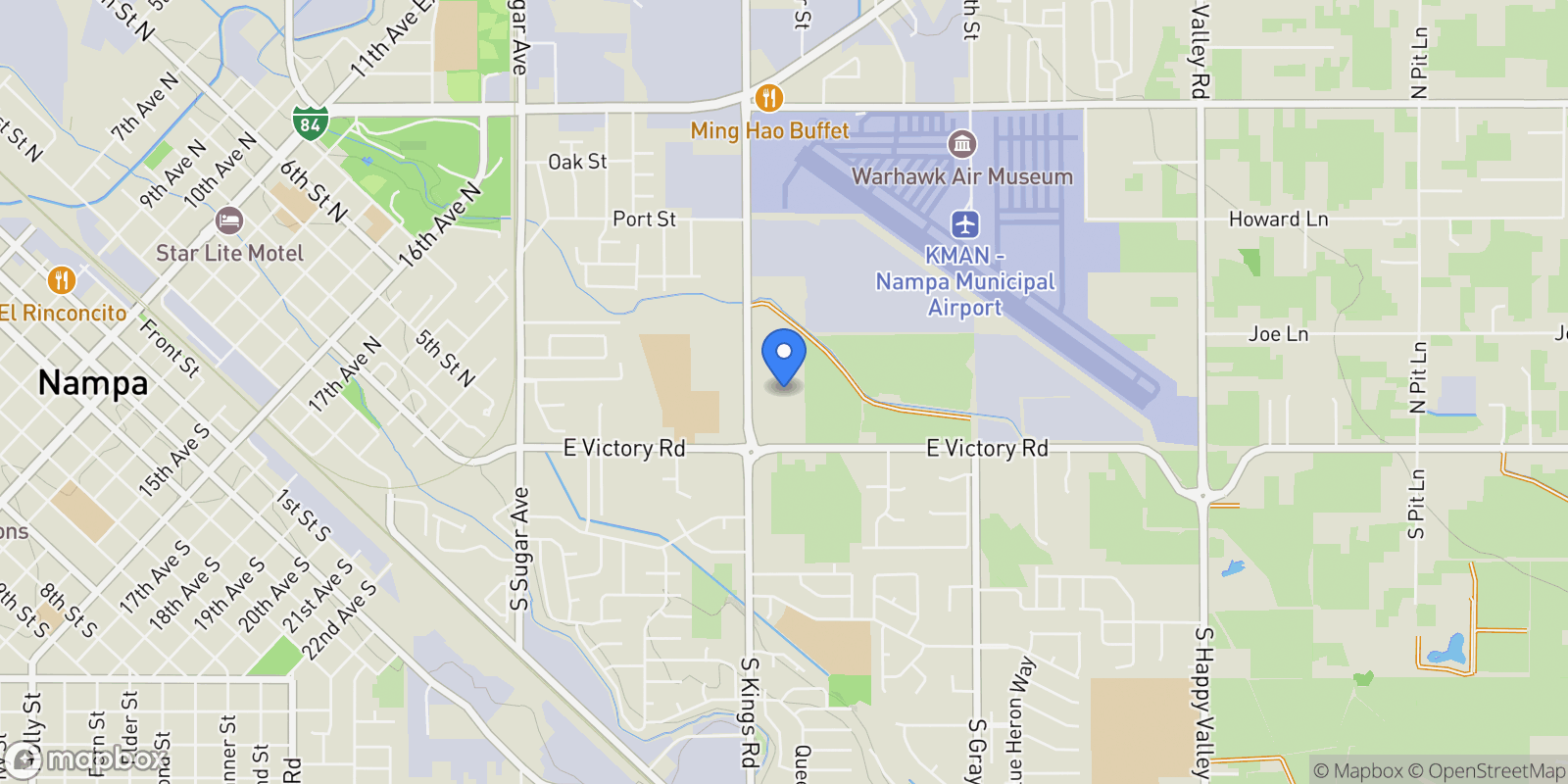 Map showing 3126 E Victory Rd., Nampa, ID 83687, Nampa, Idaho, United States.