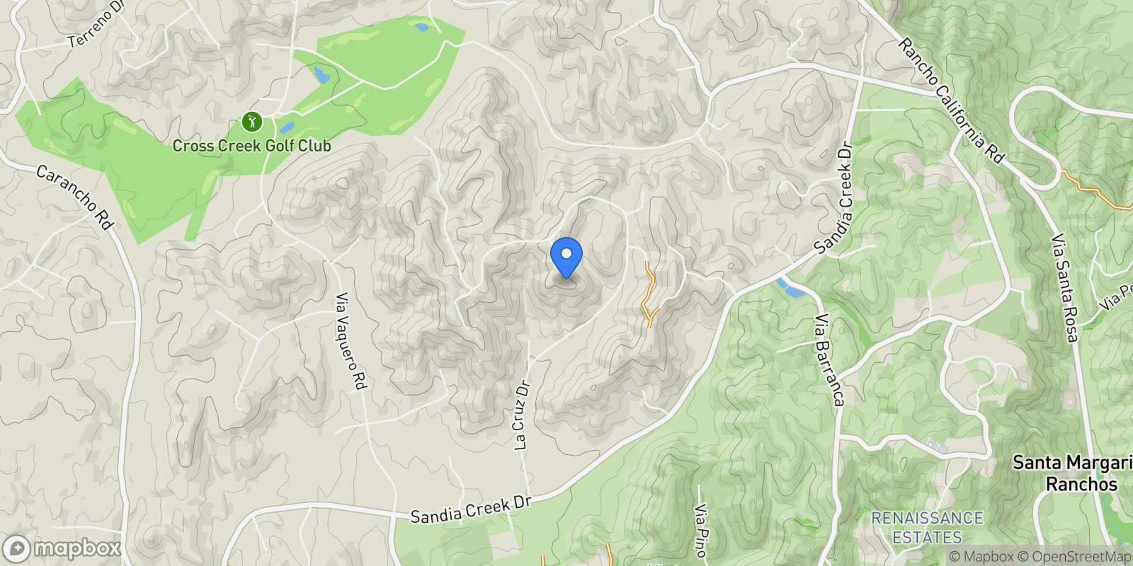 Map showing 26088 Calle Catrina , Temecula, CA 92590, Temecula, California, United States.