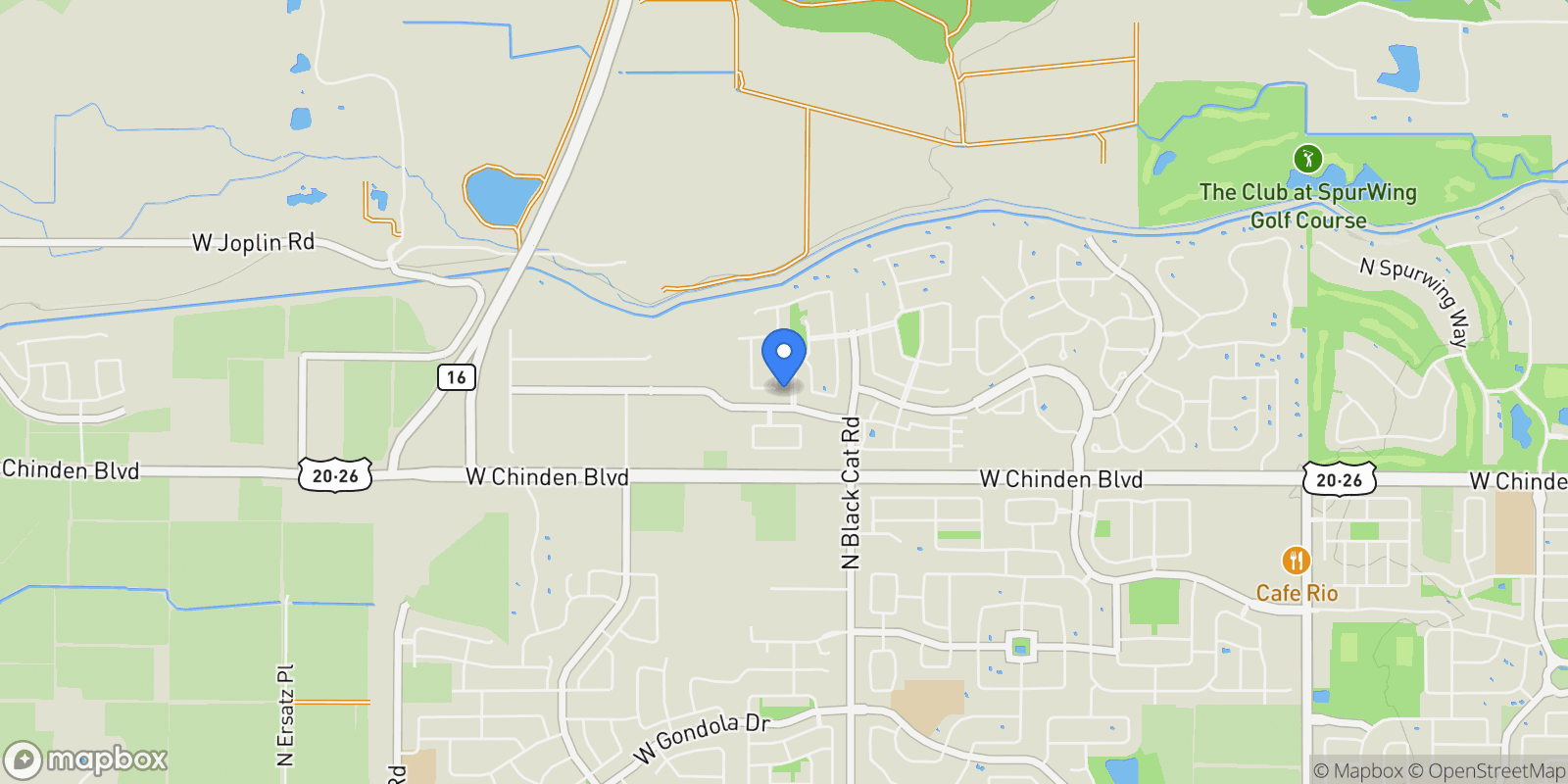 Map showing 6724 N Adale Way, Meridian, ID 83646, Meridian, Idaho, United States.