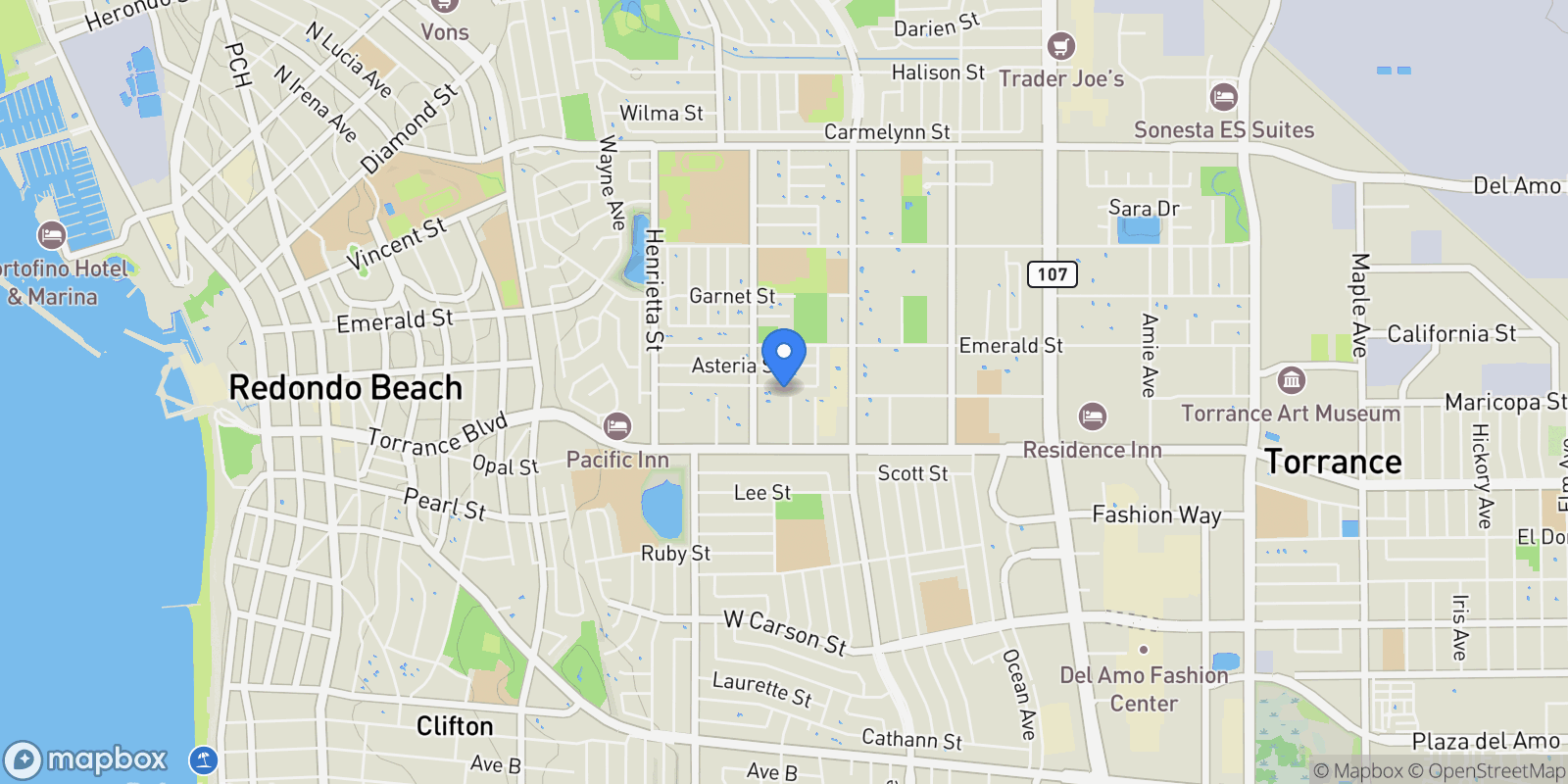 Map showing 4826 Maricopa Street , Torrance, CA 90503, Torrance, California, United States.