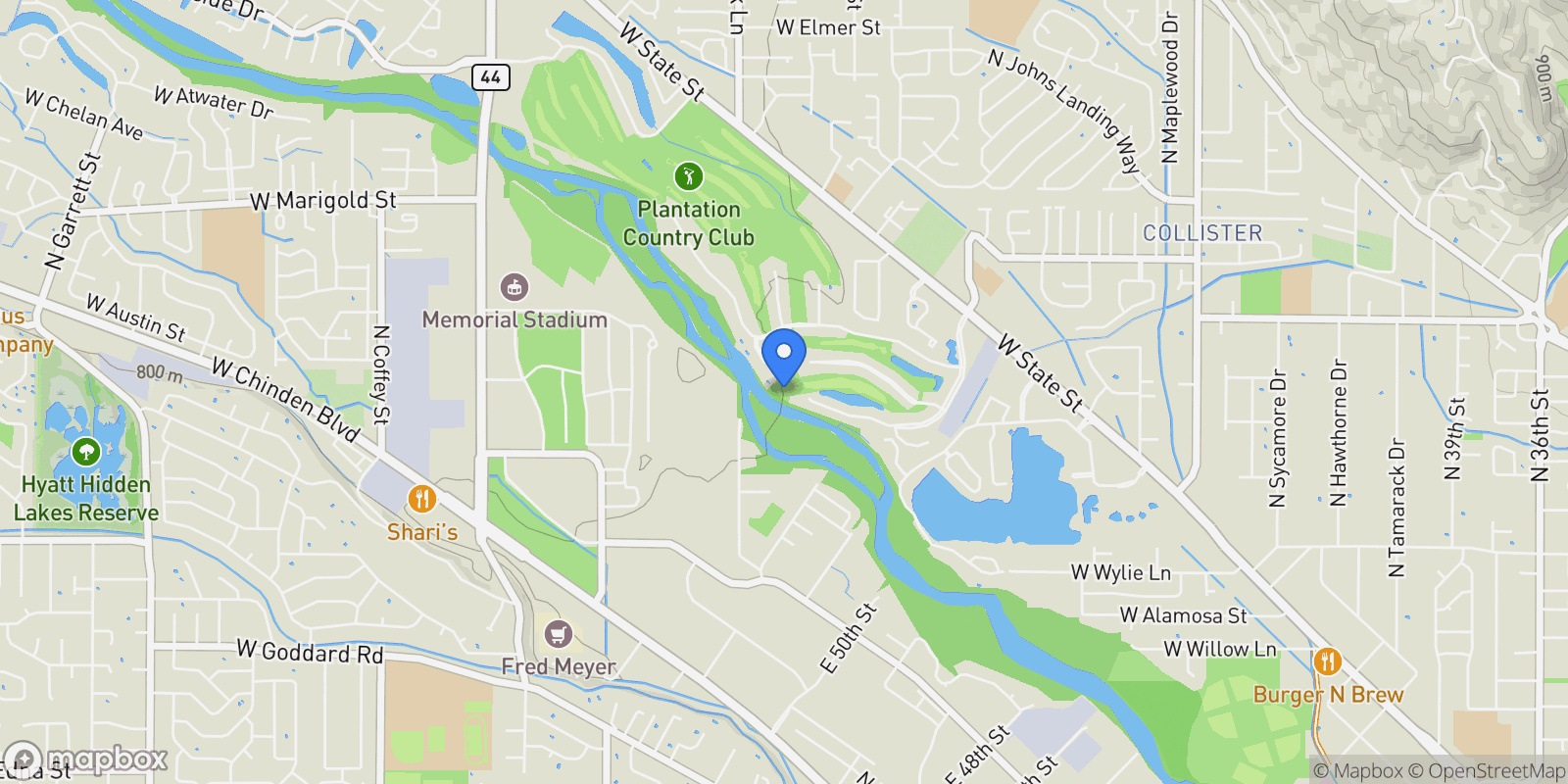 Map showing Tbd At The River Club, Garden City, ID 83703, Boise, Idaho, United States.