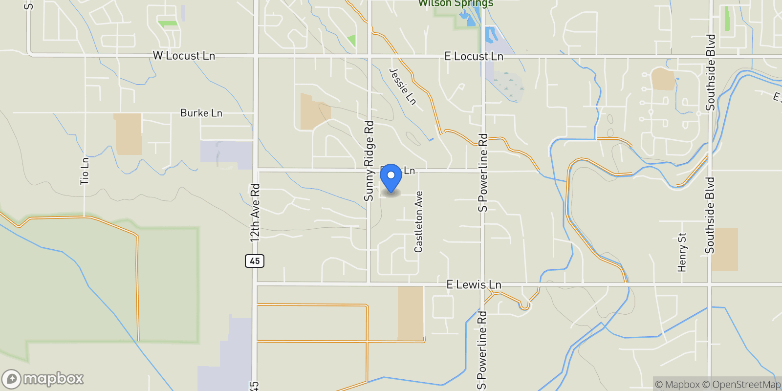 Map showing 4834 S Fern St, Nampa, ID 83686, Nampa, Idaho, United States.