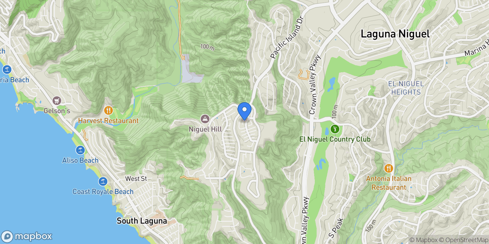 Map showing 31042 Carrara Road , Laguna Niguel, CA 92677, Laguna Niguel, California, United States.