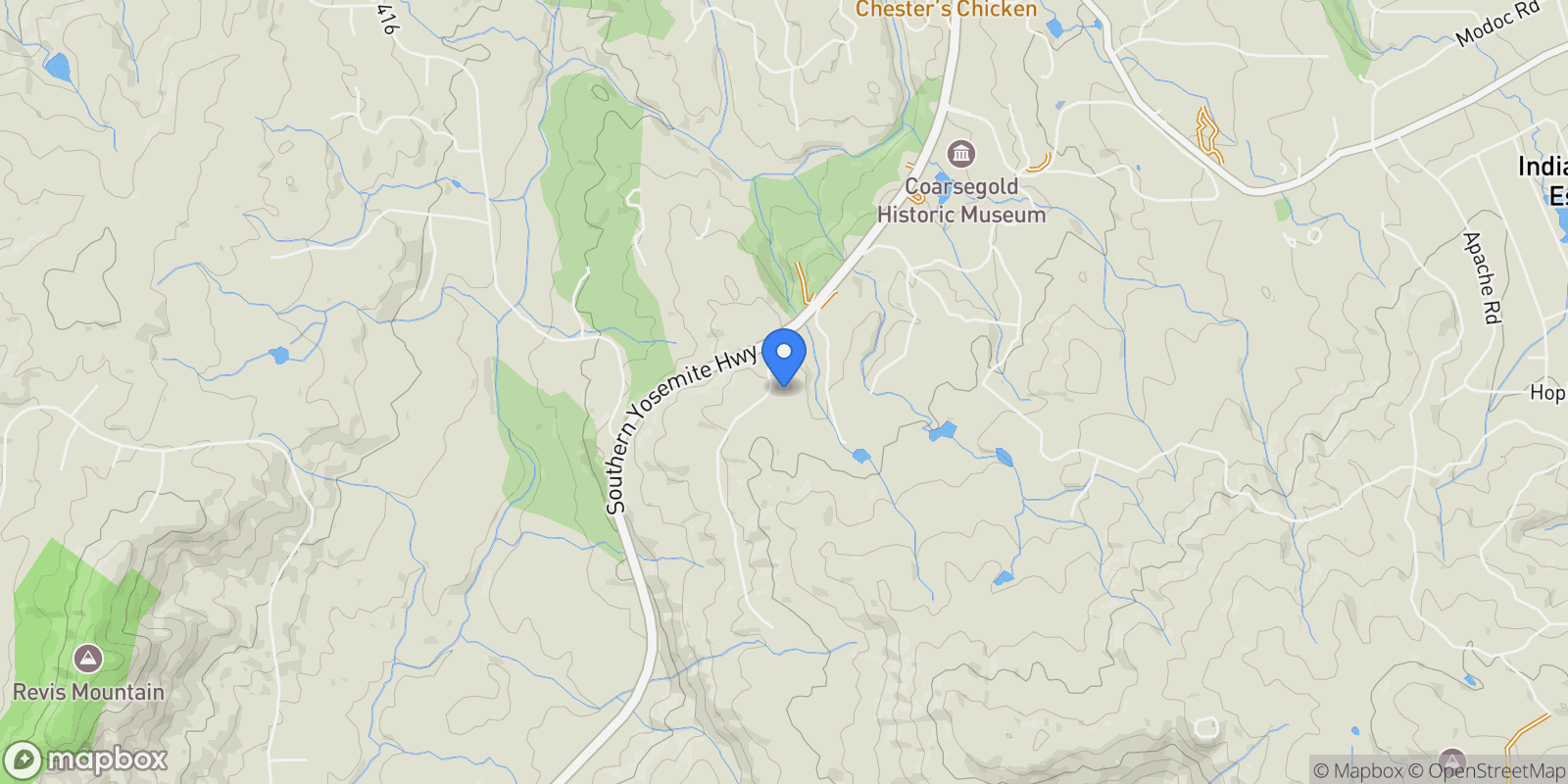 Map showing 31331 Hogans Mountain Road, Coarsegold, CA 93614, Coarsegold, California, United States.