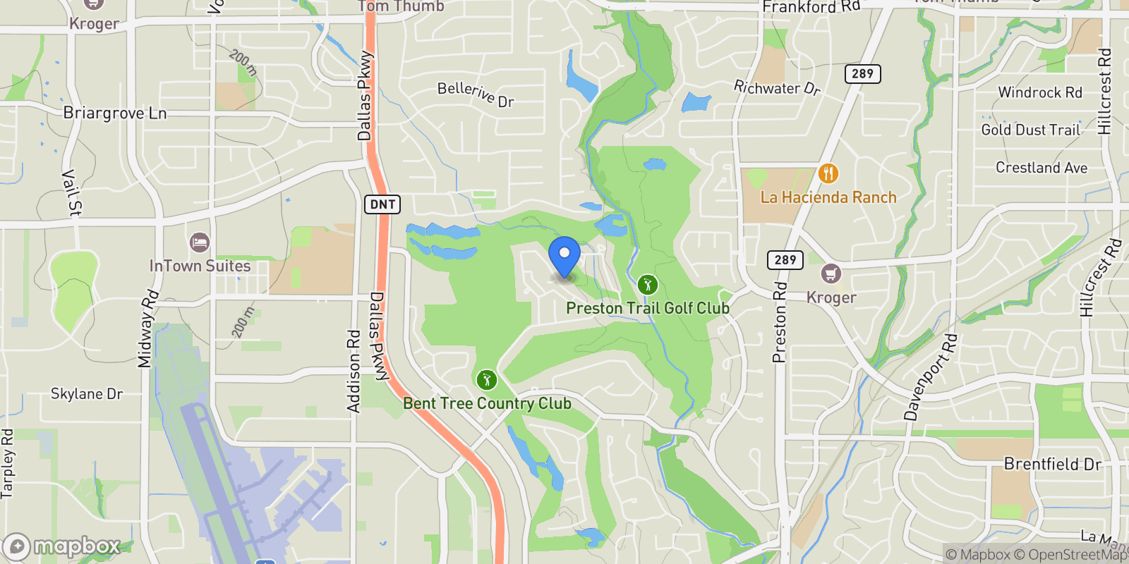 Map showing 6007 Club Oaks Drive, Dallas, TX, 75248, USA, Dallas, Texas, United States.