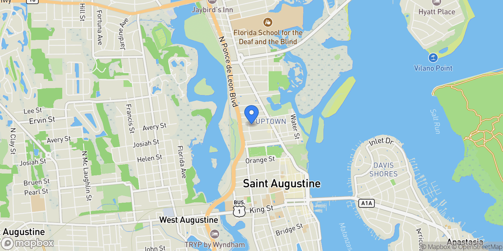 Map showing 31 CINCINNATI AVENUE, ST AUGUSTINE, FL 32084, St. Augustine, Florida, United States.