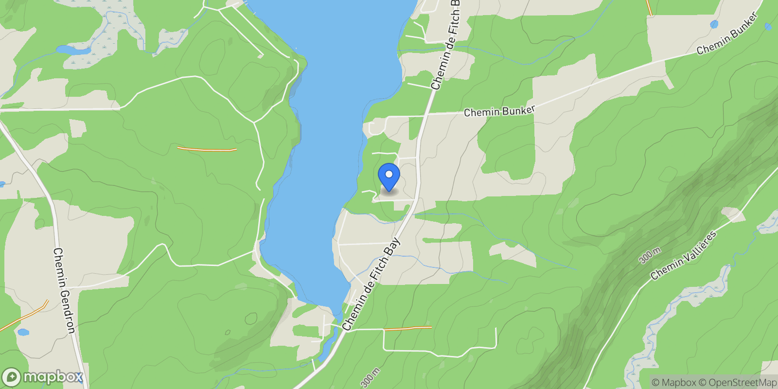 Map showing 9Z Ch. Drew, Magog, Quebec, Canada.