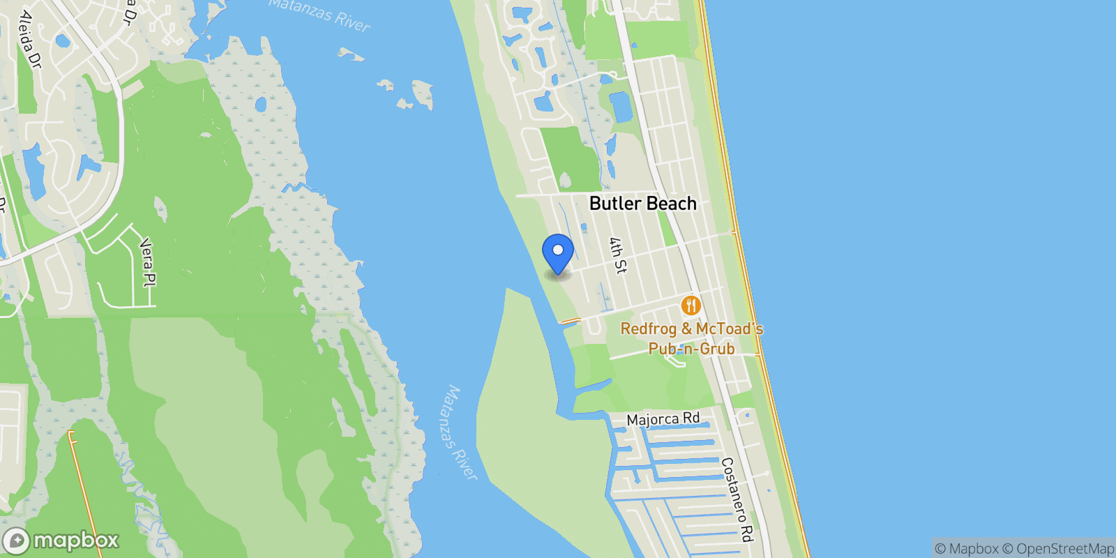 Map showing 345 MICKLERS ROAD, ST AUGUSTINE, FL 32080, St. Augustine, Florida, United States.