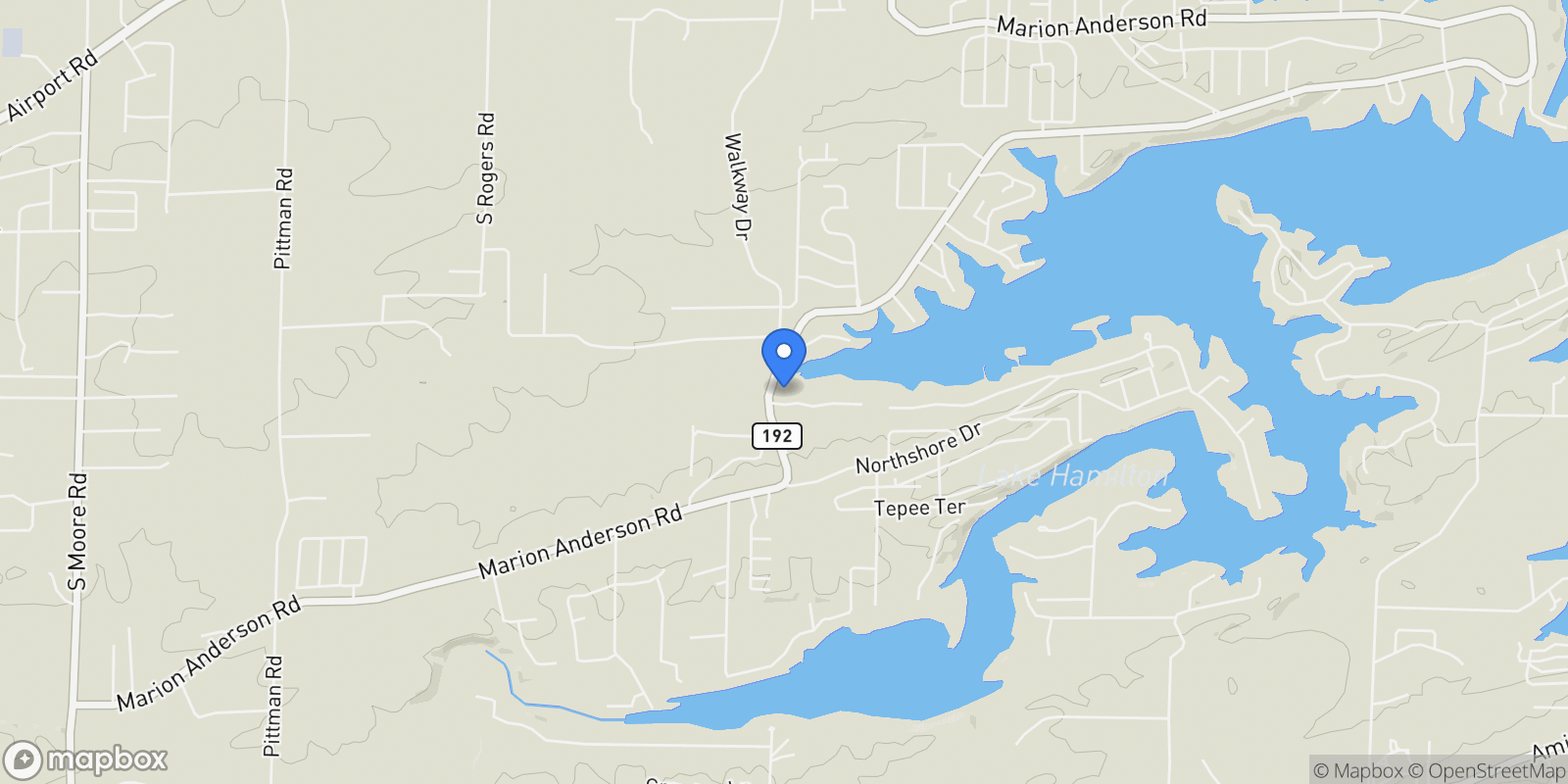 Map showing 3035 Marion Anderson Road, Hot Springs, AR 71913, 71913, Arkansas, United States.