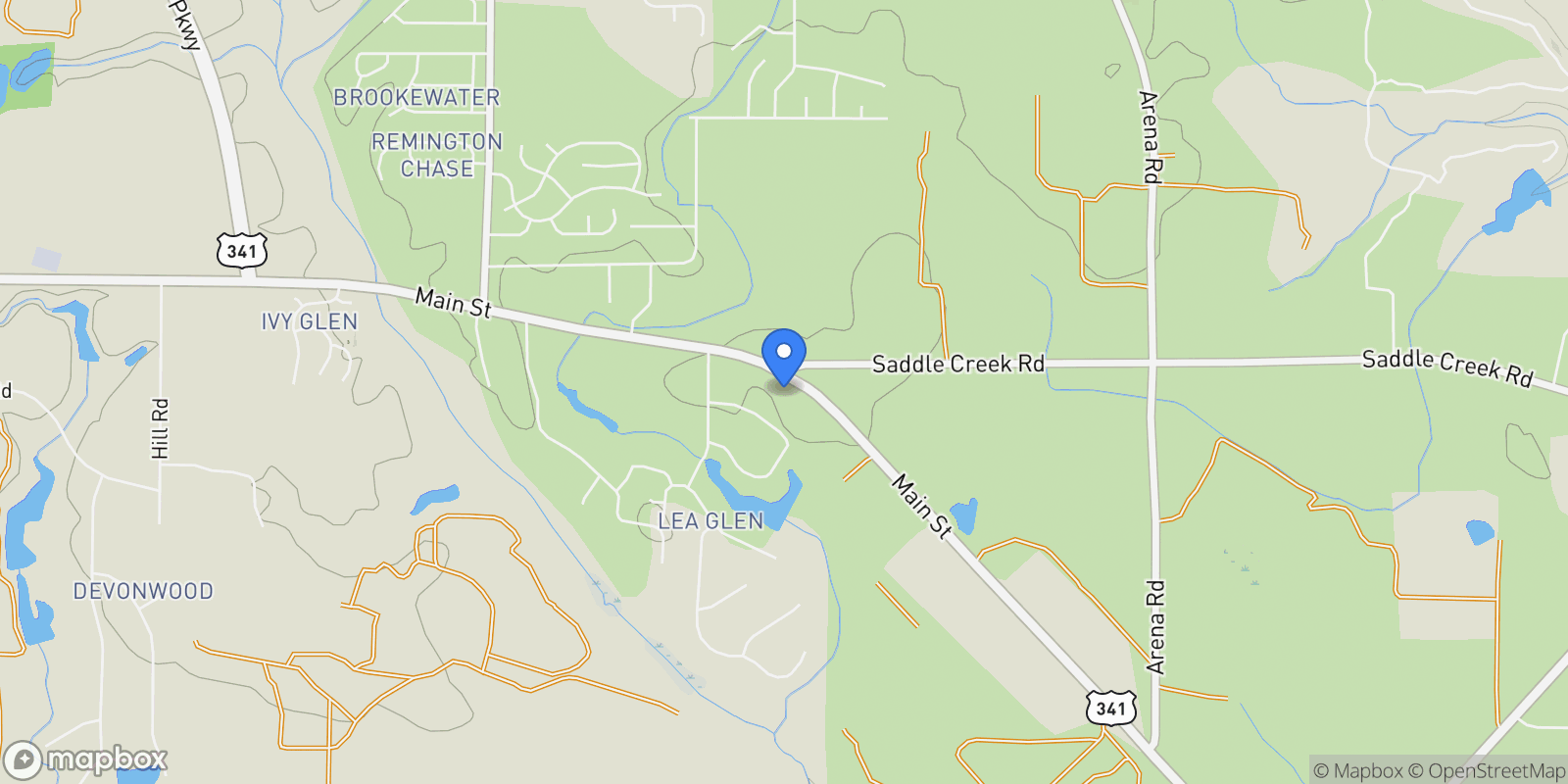 Map showing Perry, Georgia, United States.