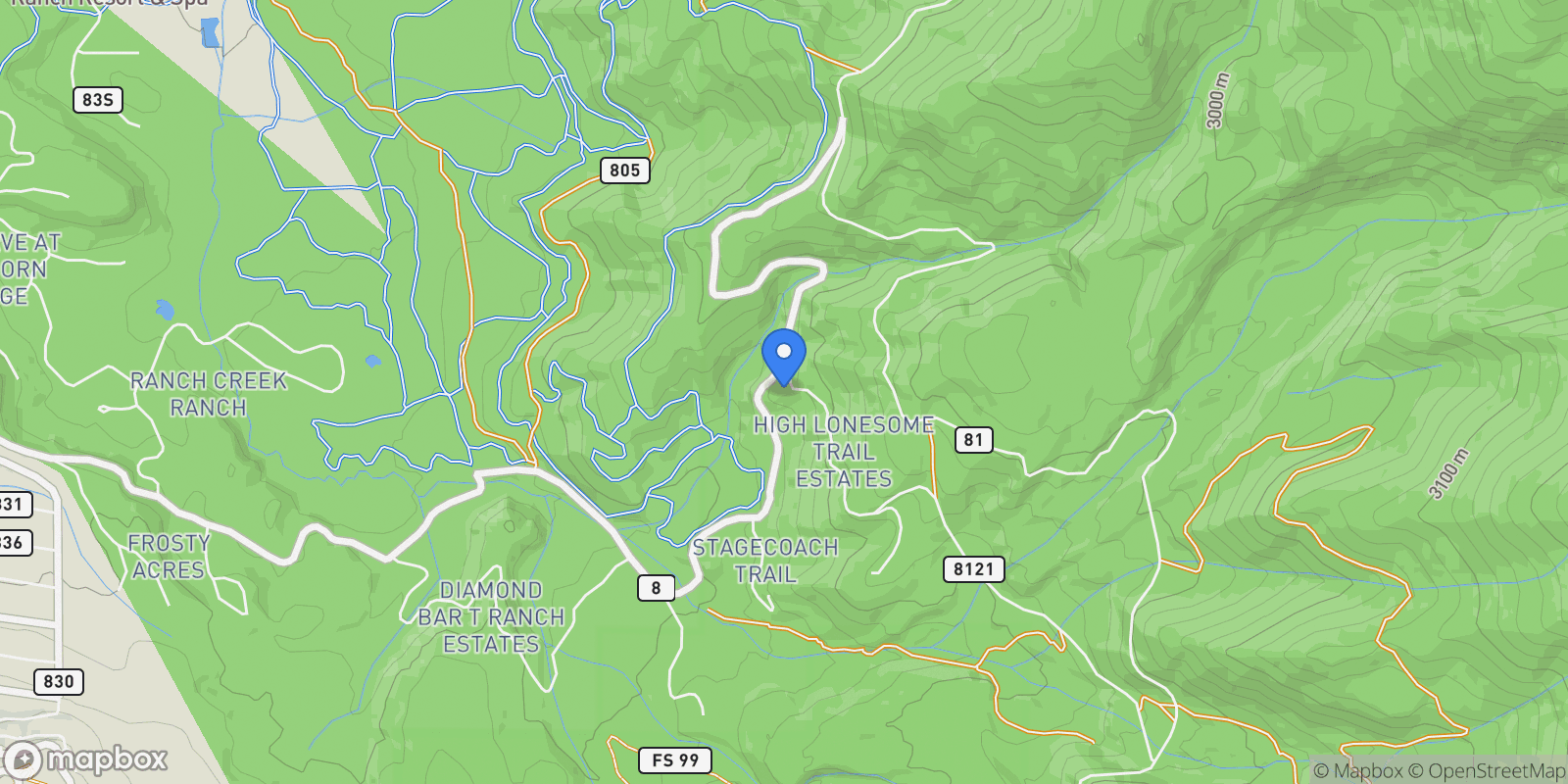 Map showing 76 GCR 812, Fraser, CO 80442, Nederland, Colorado, United States.