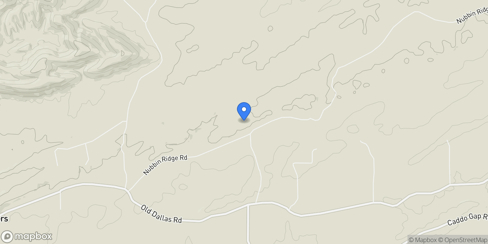 Map showing 2060 NUBBIN RIDGE, Royal, AR 71968, Royal, Arkansas, United States.