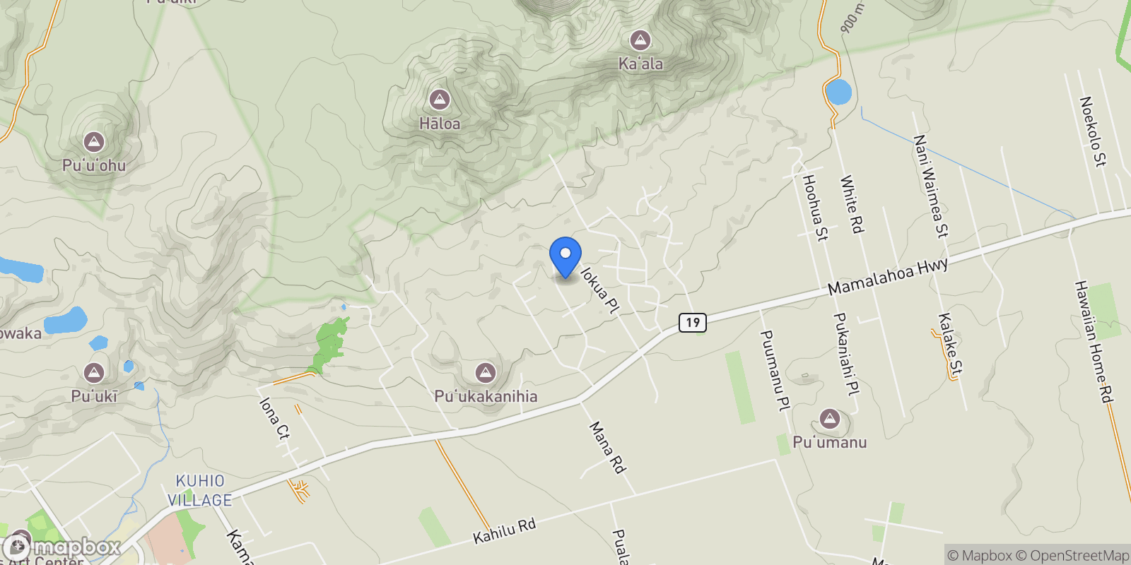 Map showing 64-5300 PUUKAPU ST, Kamuela, HI 96743, Waimea, Hawaii, United States.