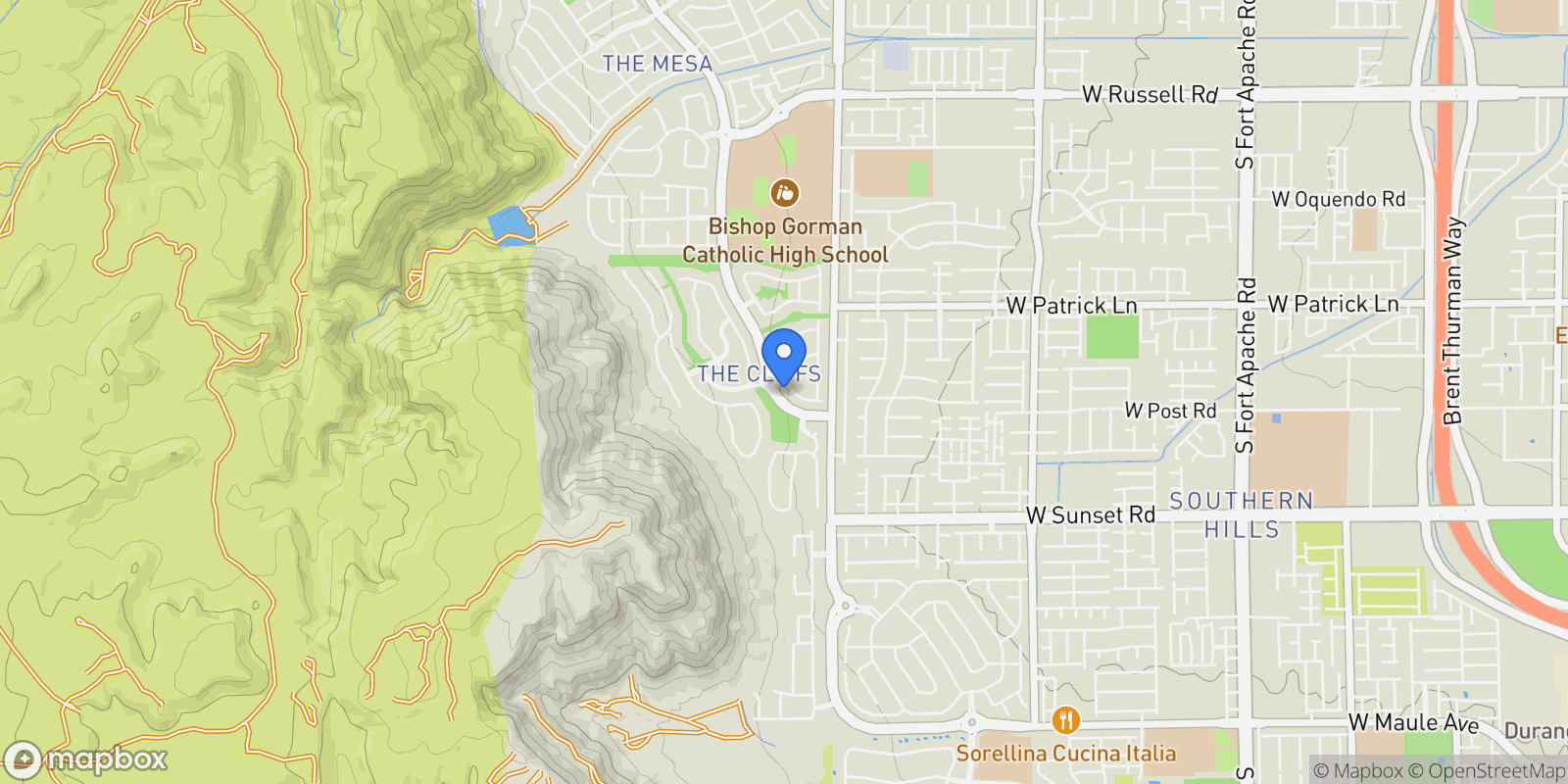 Map showing 10337 Green Ember Drive, Las Vegas, Nevada, United States.