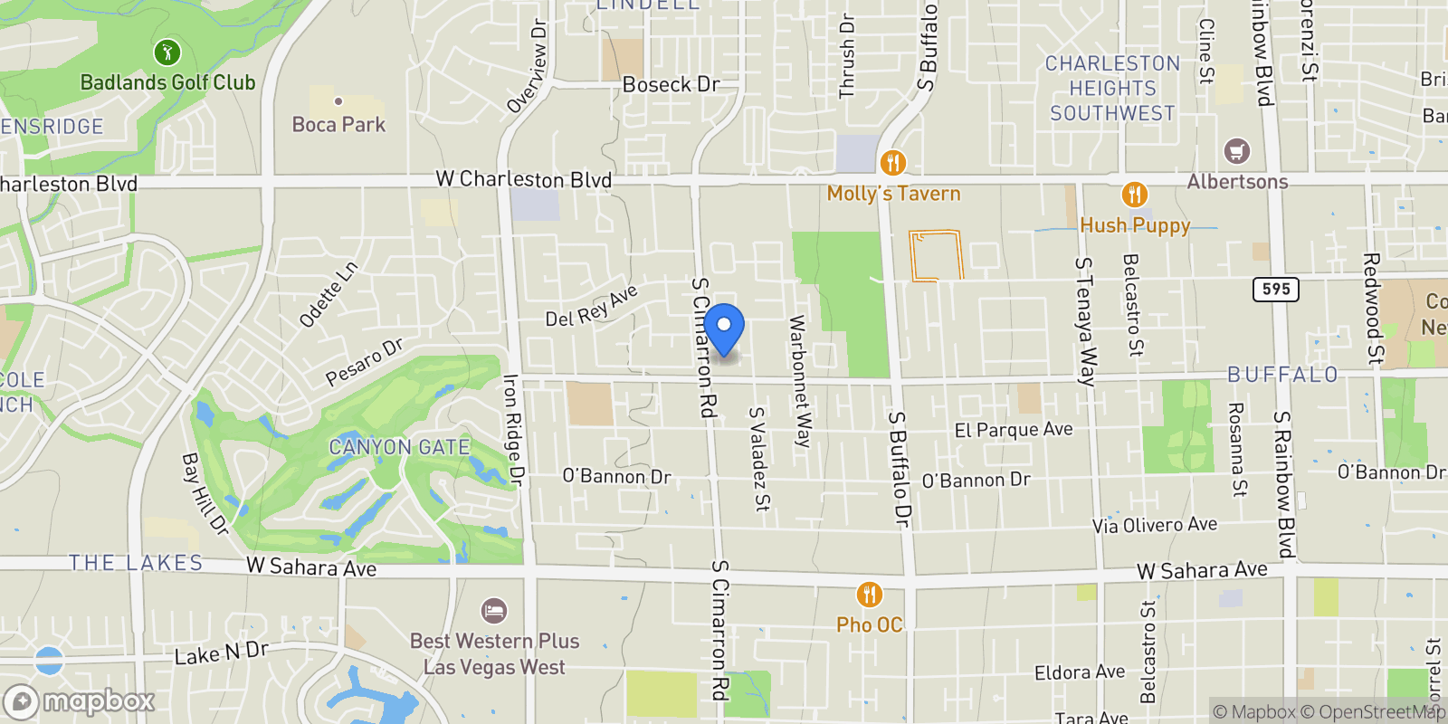 Map showing 1700 Fairgate Court, Las Vegas, Nevada, United States.