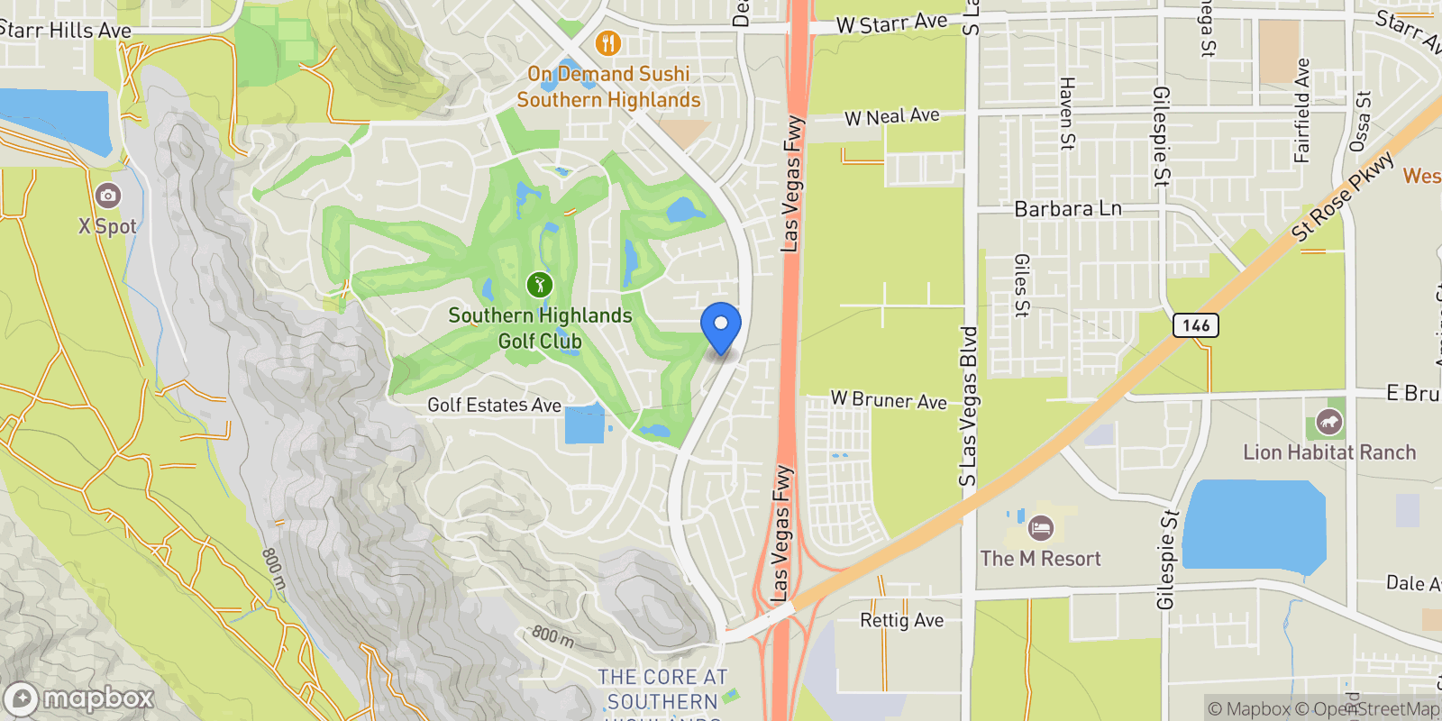 Map showing 12024 Whitehills Street, Las Vegas, Nevada, United States.
