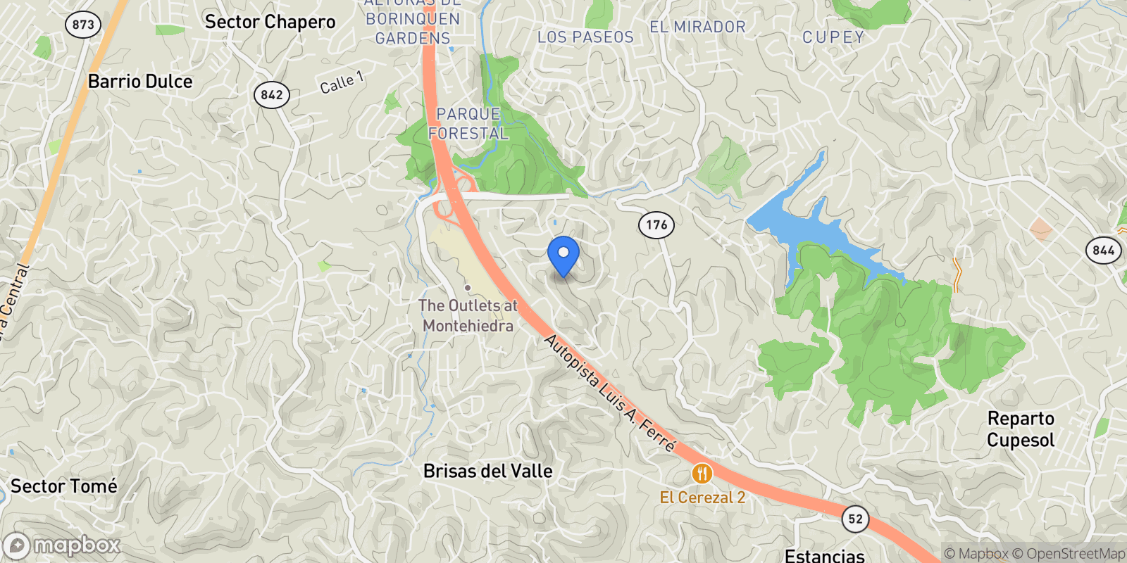 Map showing 8WQQ+C4, San Juan, 00926, Puerto Rico, San Juan, San Juan, Puerto Rico.