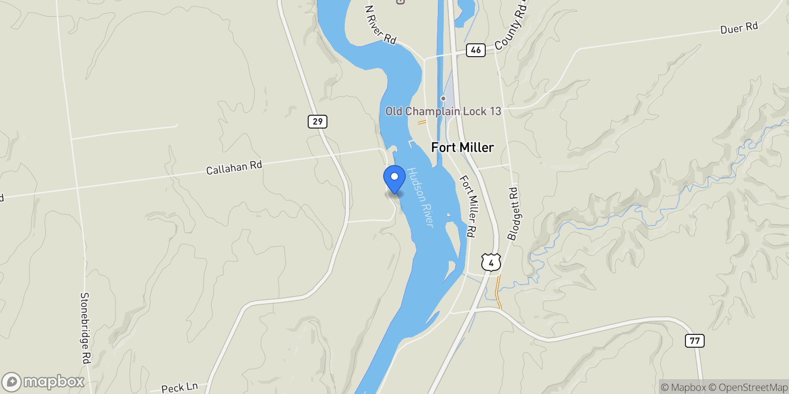 Map showing 85A Harris Road, Schuylerville, NY 12871, Stillwater, New York, United States.