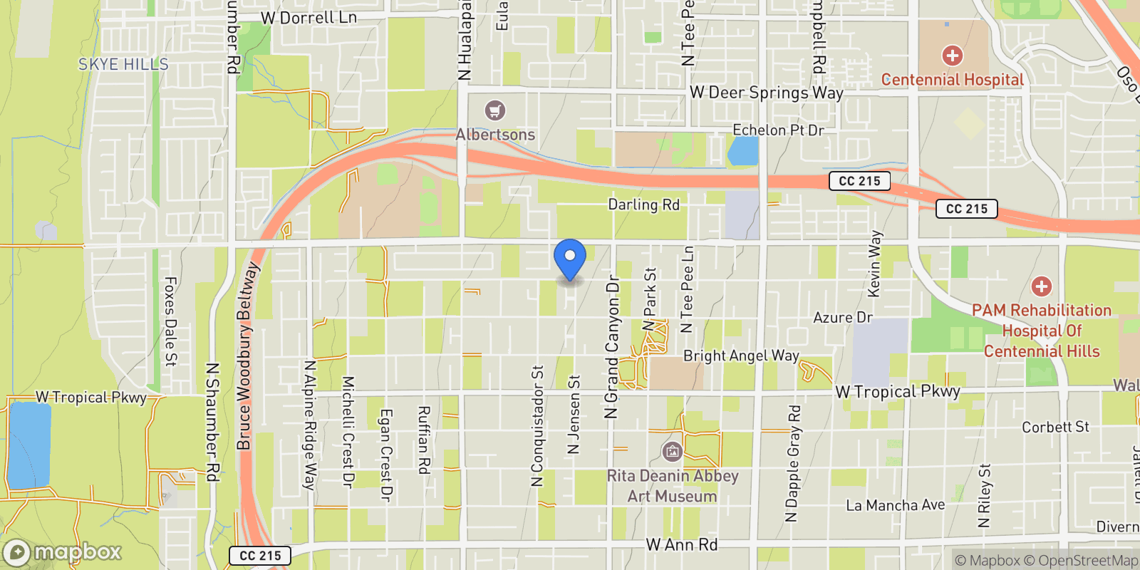 Map showing 6294 Magnifico Circle, Las Vegas, Nevada, United States.