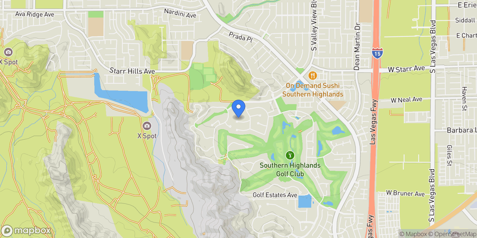 Map showing 38 Pebble Dunes Court, Las Vegas, Nevada, United States.