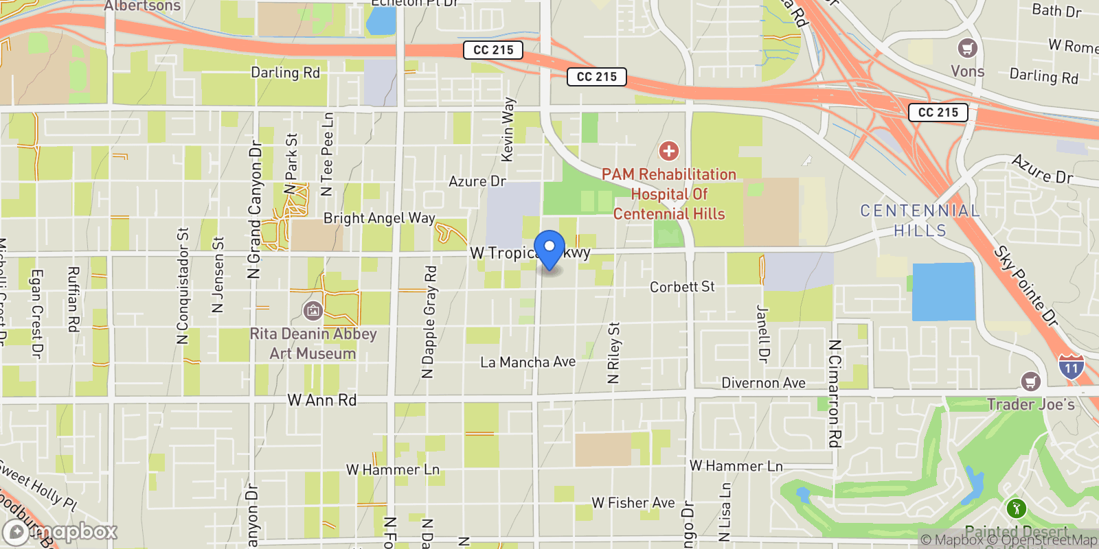 Map showing 5930 N El Capitan Way, Las Vegas, Nevada, United States.
