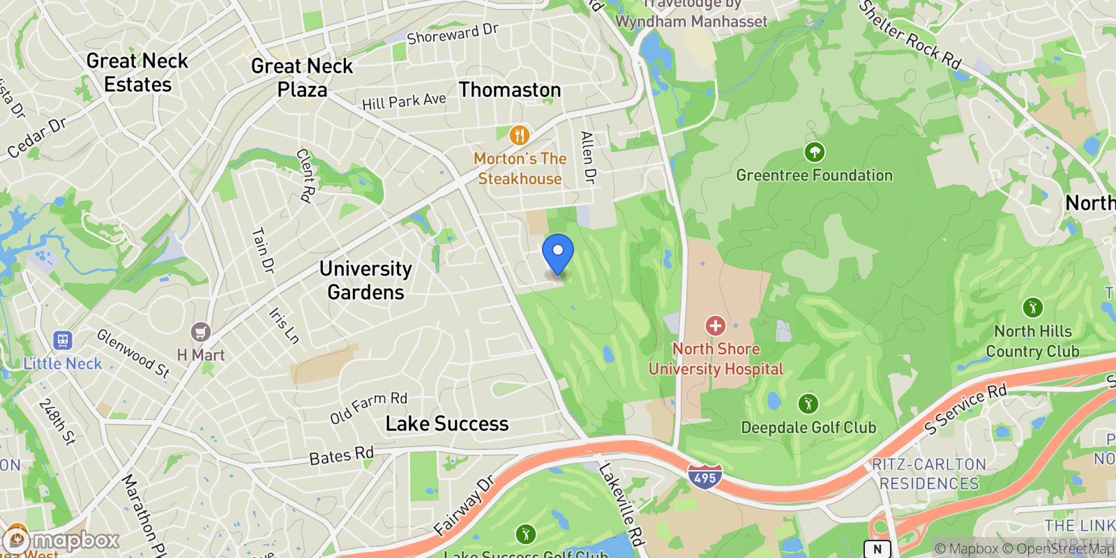 Map showing 15 Grenfell Drive, Great Neck, NY, 11020, USA, Great Neck, New York, United States.