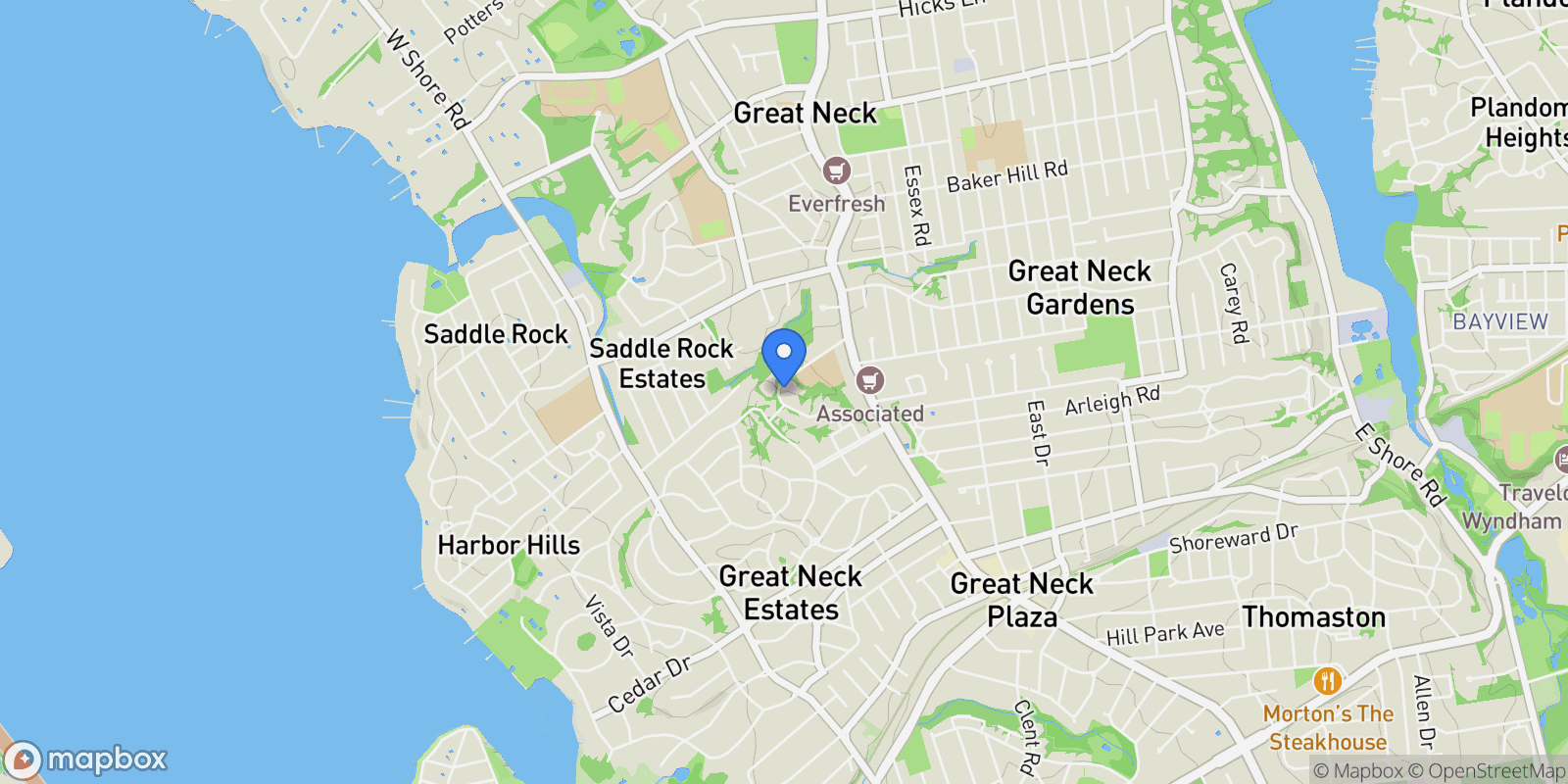 Map showing 65 Clover Drive, Great Neck, NY, 11021, USA, Great Neck, New York, United States.
